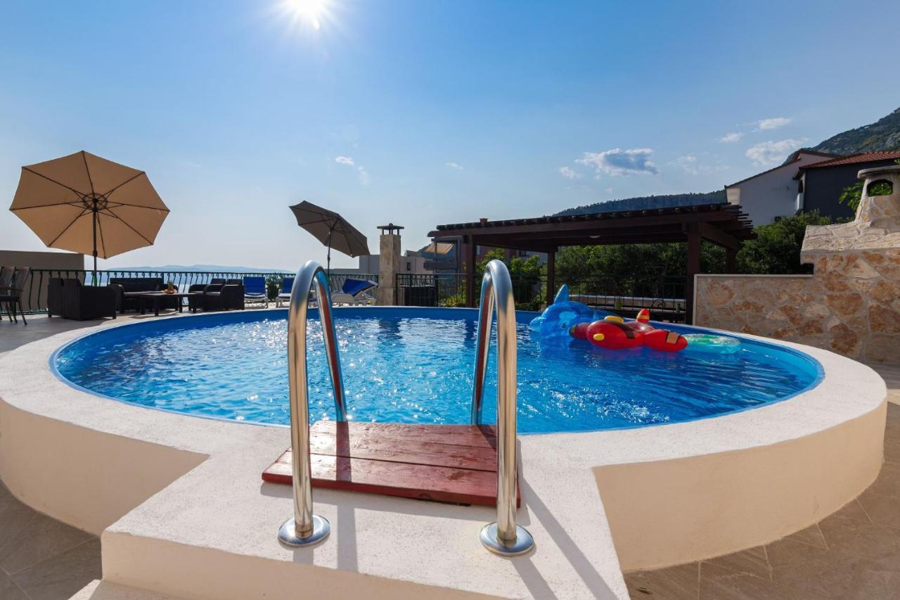 Navis Sea View Apartment With Pool Makarska Ngoại thất bức ảnh