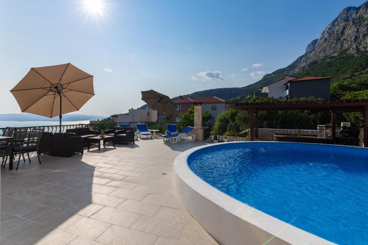 Navis Sea View Apartment With Pool Makarska Ngoại thất bức ảnh