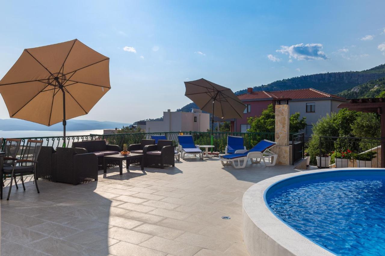 Navis Sea View Apartment With Pool Makarska Ngoại thất bức ảnh