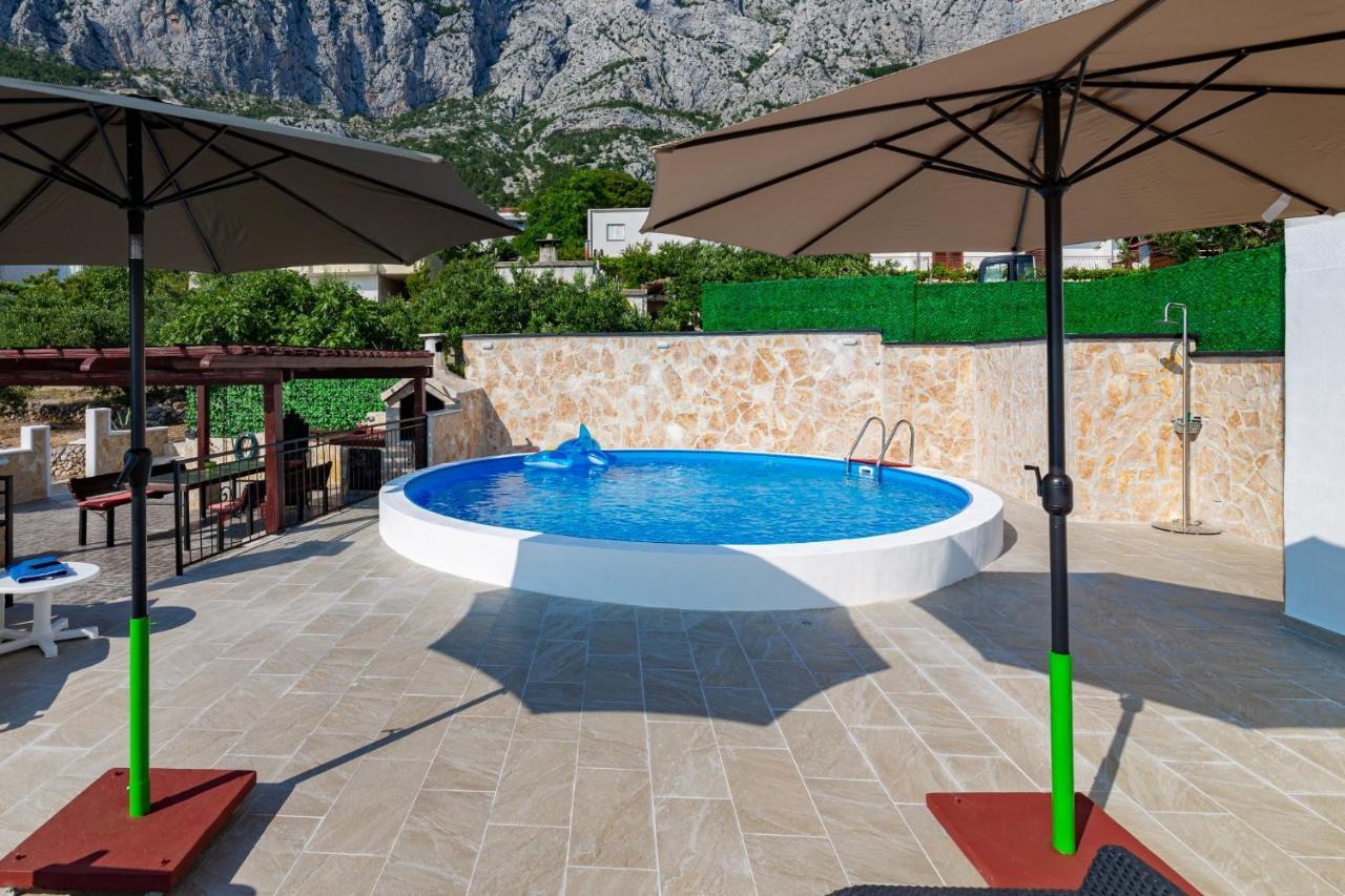 Navis Sea View Apartment With Pool Makarska Ngoại thất bức ảnh
