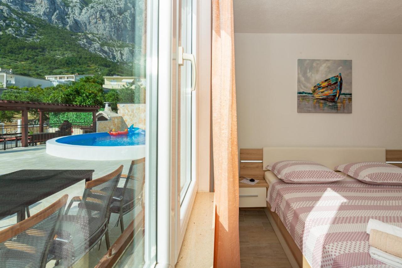 Navis Sea View Apartment With Pool Makarska Ngoại thất bức ảnh